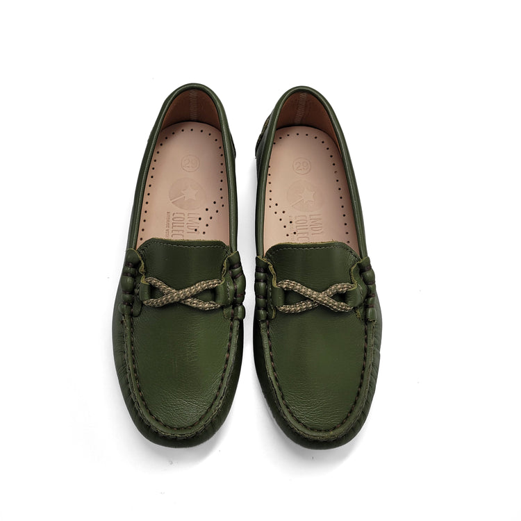 LMDI Deep Jungle Green Rope Loafer