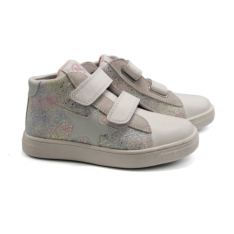 Naturino Pinn Rainbow Glitter Hi-Top Sneaker