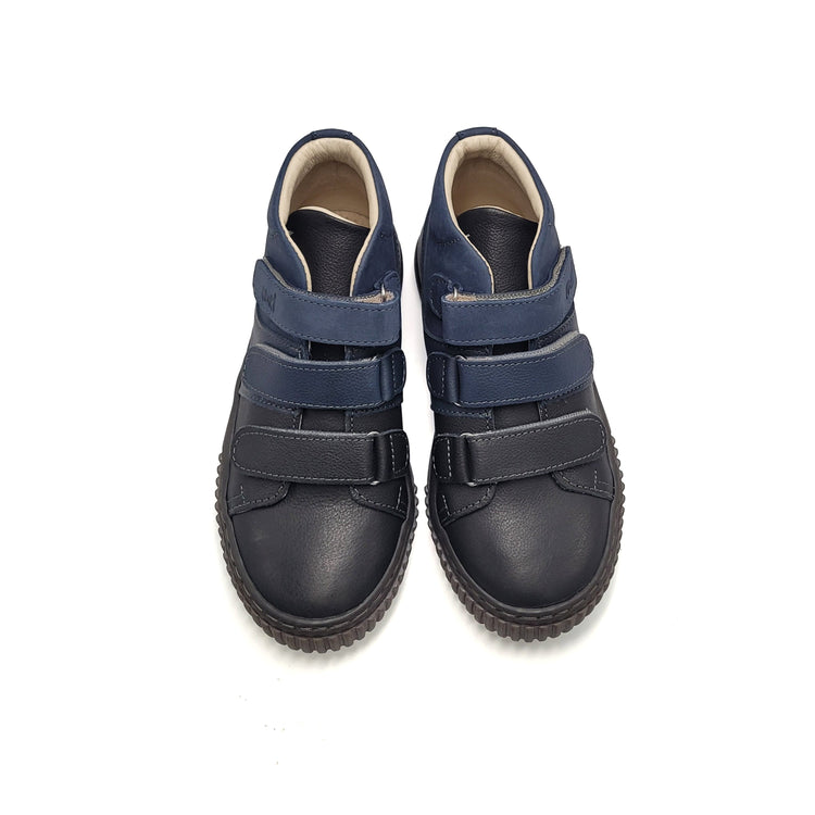 Emel Navy Combo High Top Velcro Sneaker 2699