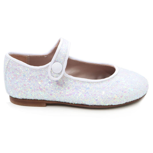 PAPANATAS White Glitter Mary Jane 6315AA