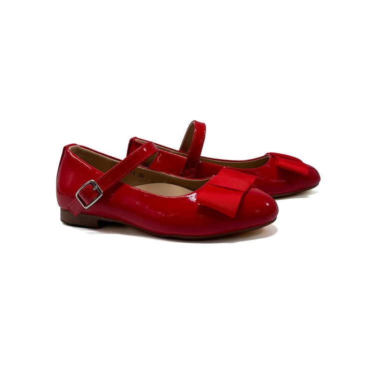 Mamelina Red Patent Bow Mary Jane 62061