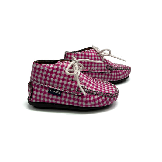 Atlanta Mocassin Pink Picnic Bootie 073