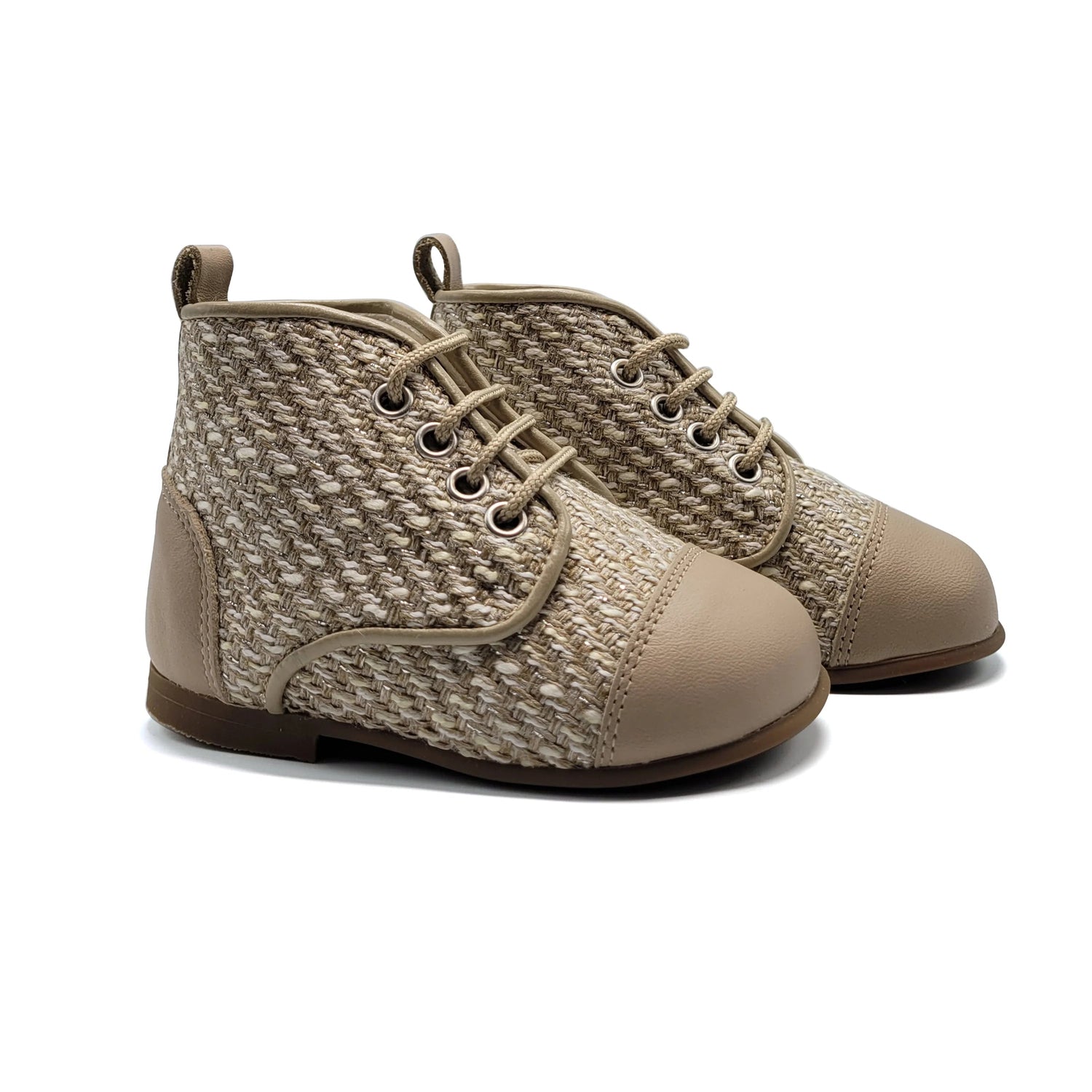 Andanines Taupe Chanel Baby Bootie 242160