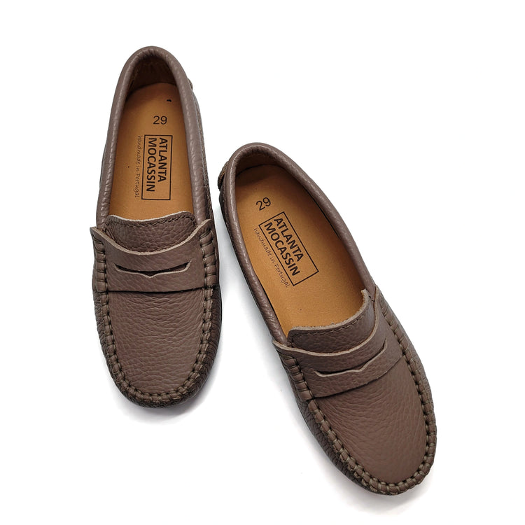 Atlanta Mocassin Earth Grainy Penny Loafer 032