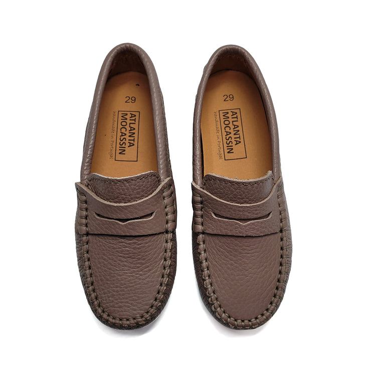 Atlanta Mocassin Earth Grainy Penny Loafer 032