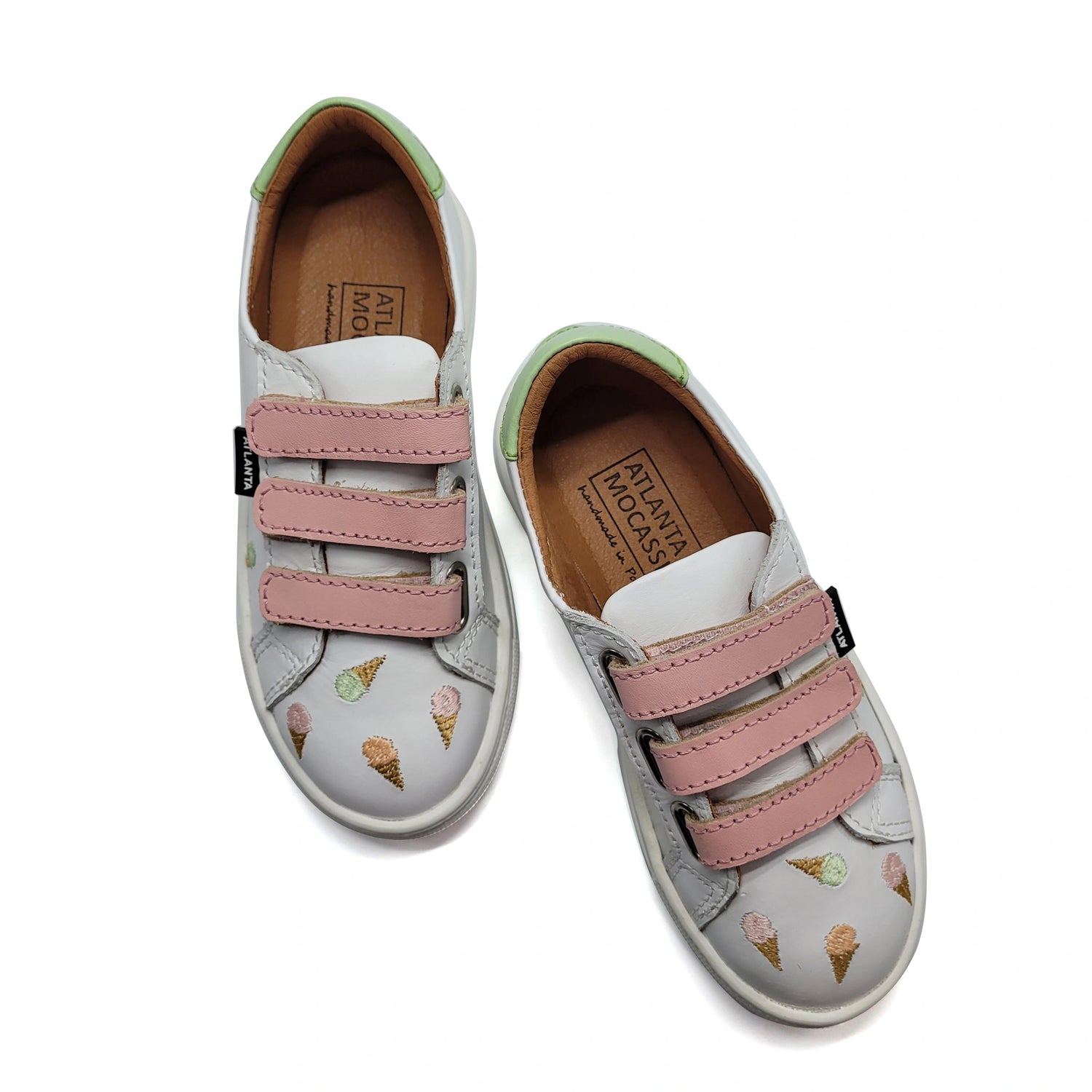 Atlanta Mocassin Ice Cream Velcro Sneaker 523