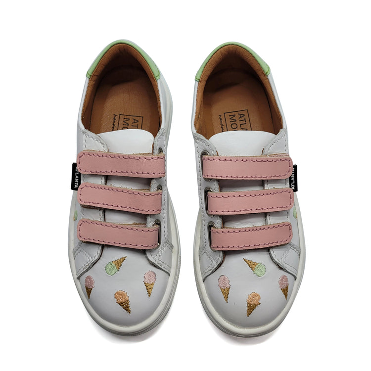 Atlanta Mocassin Ice Cream Velcro Sneaker 523