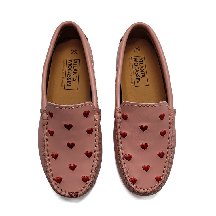 Atlanta Mocassin Salmon Heart Loafer 015