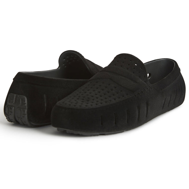 Floafers Posh (Womens) Black Suede Slip on