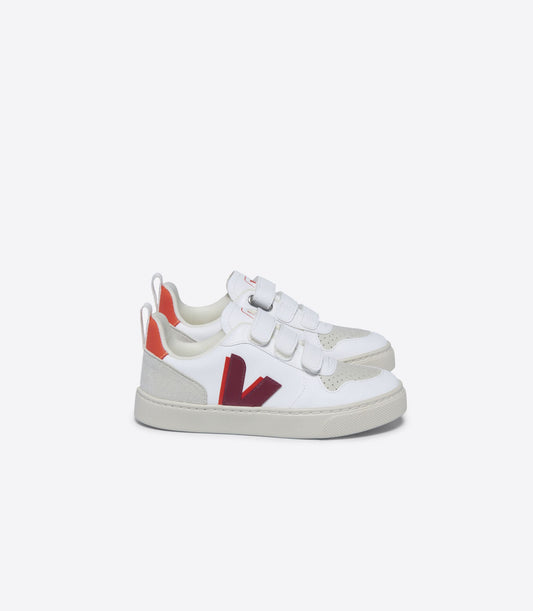 Veja Burgundy Orange Velcro Sneaker V103