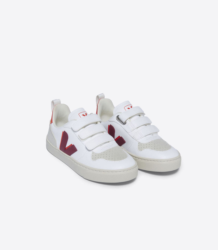 Veja Burgundy Orange Velcro Sneaker V103