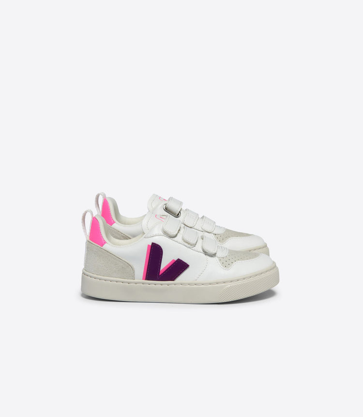 Veja Magenta White Velcro Sneaker V103