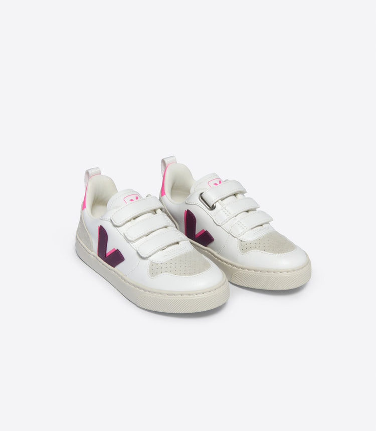 Veja Magenta White Velcro Sneaker V103