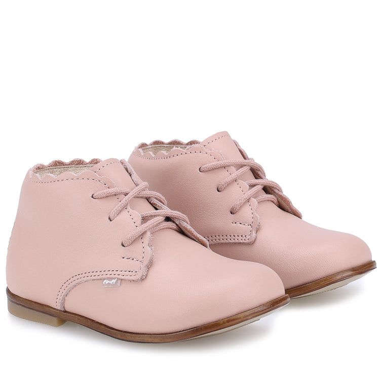 Emel Nude Pink Flower Baby Shoe 1440