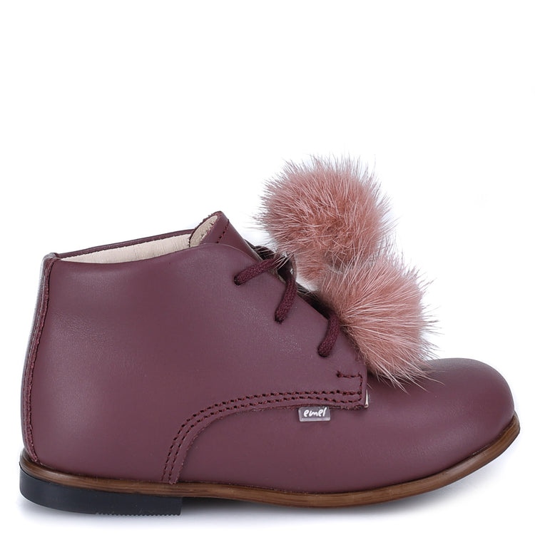 Emel Plum Pink Baby Bootie E1426