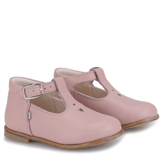 Emel Pink Hearts T-Strap Baby Shoe 2330