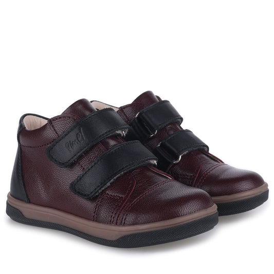 Emel Dark Burgundy Velcro Sneaker 2675