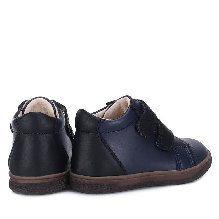 Emel Navy & Black Velcro High Top Sneaker 2675