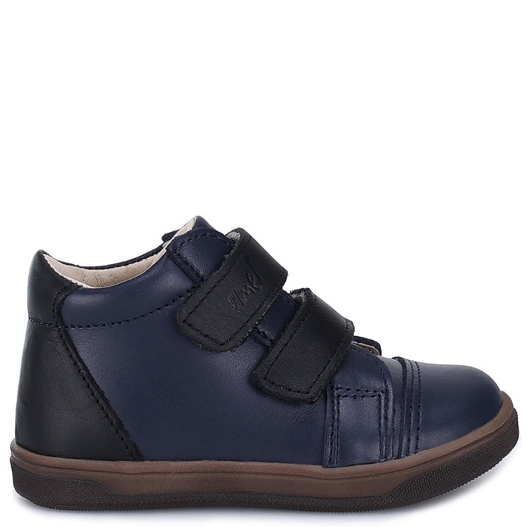 Emel Navy & Black Velcro High Top Sneaker 2675