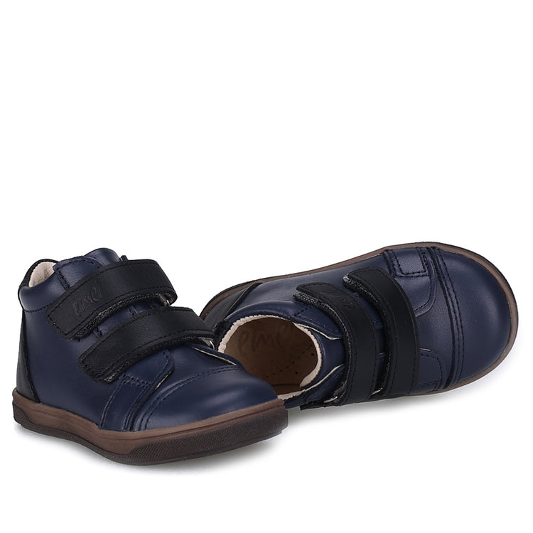 Emel Navy & Black Velcro High Top Sneaker 2675