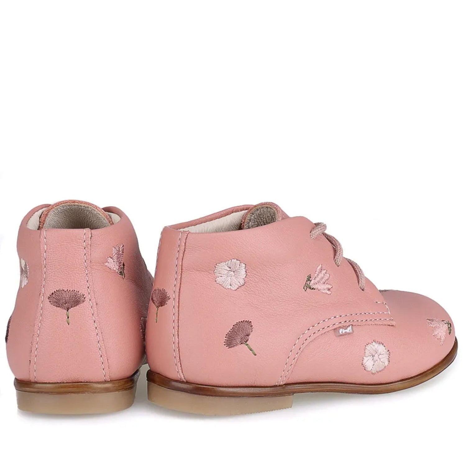 salmon pink flowers sneaker