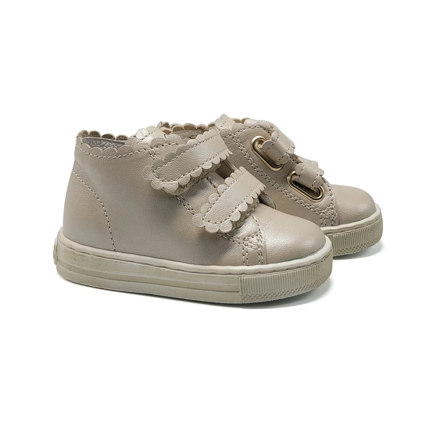 Falcotto Blara Pearl Biege First Walker Velcro Sneaker