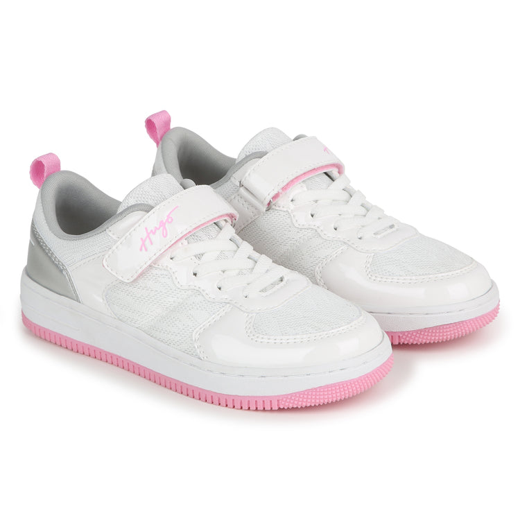 Hugo Silver Pink Velcro Sneaker G00103