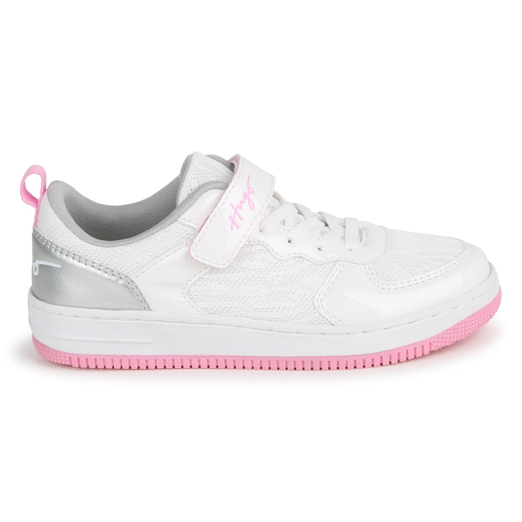 Hugo Silver Pink Velcro Sneaker G00103