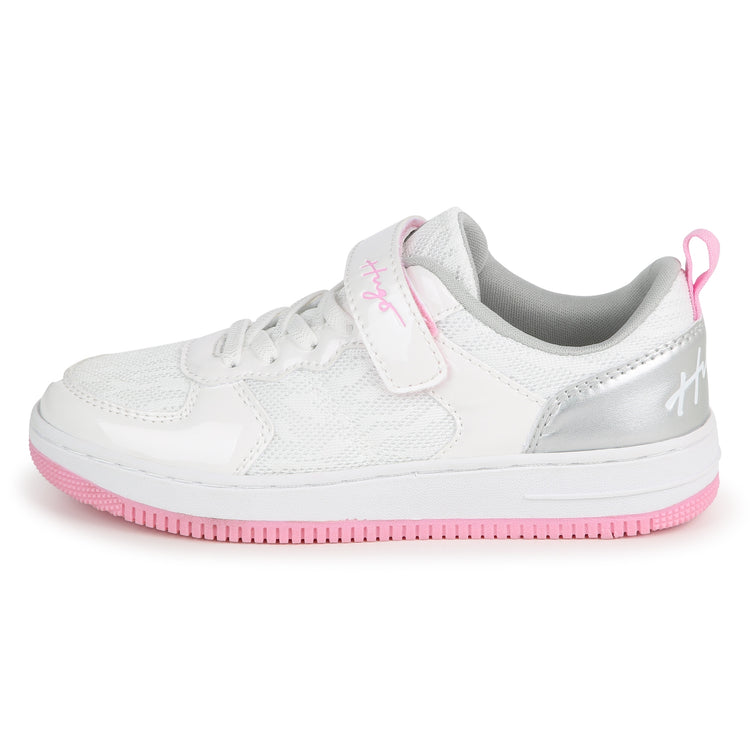 Hugo Silver Pink Velcro Sneaker G00103