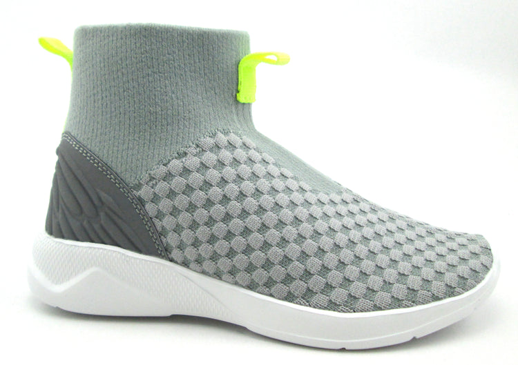 Sync Grey Sock High Top Sneaker HY17E31D