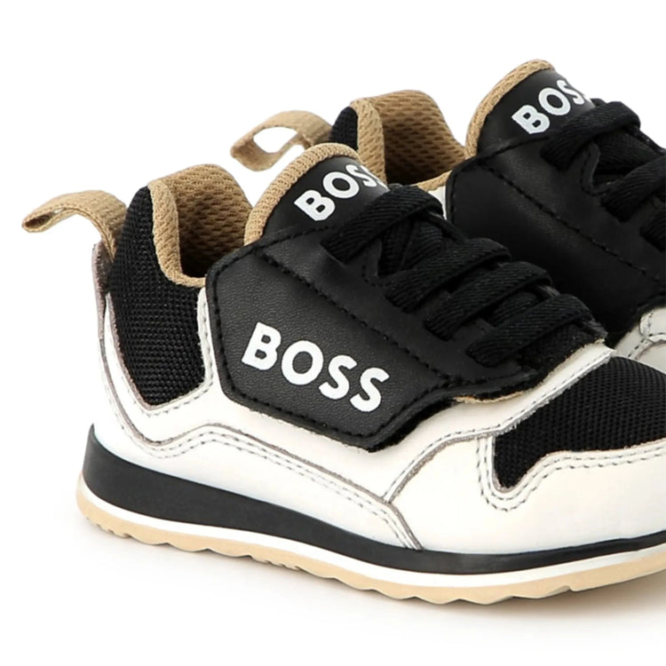 Hugo Boss Black White Velcro Sneaker J52166