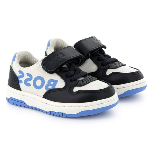 Hugo Boss Blue Combo Velcro Sneaker J51260