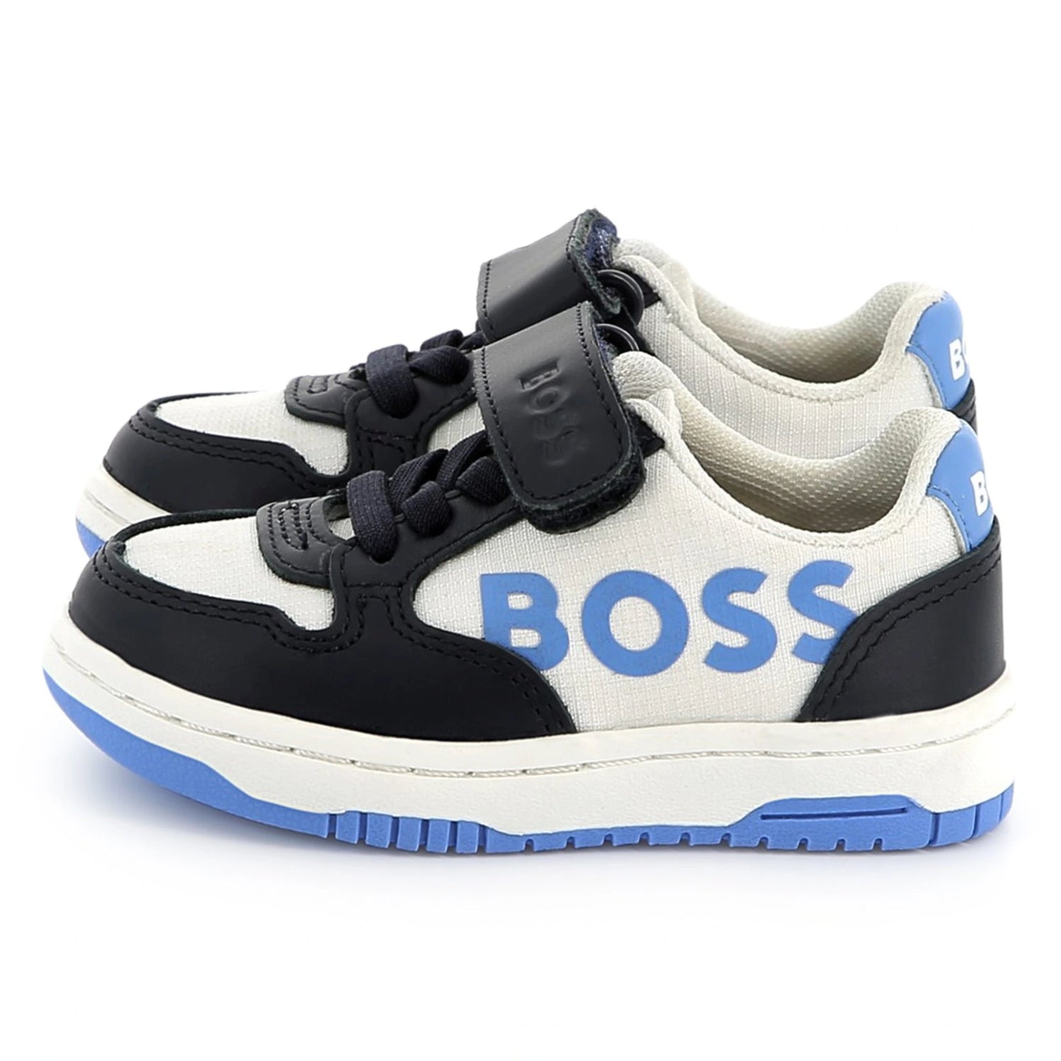 Hugo Boss Blue Combo Velcro Sneaker J51260