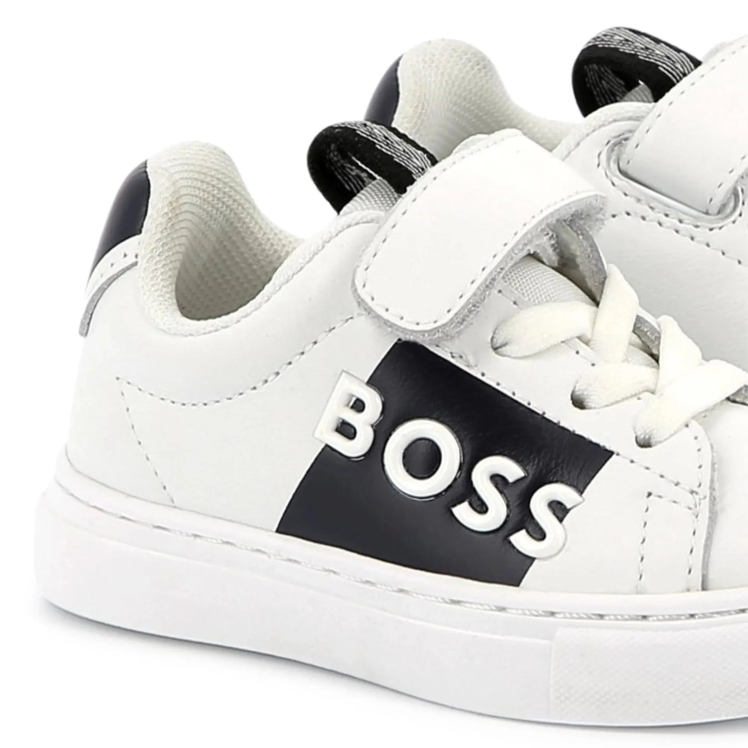 Hugo Boss White Black Velcro Sneaker J52165