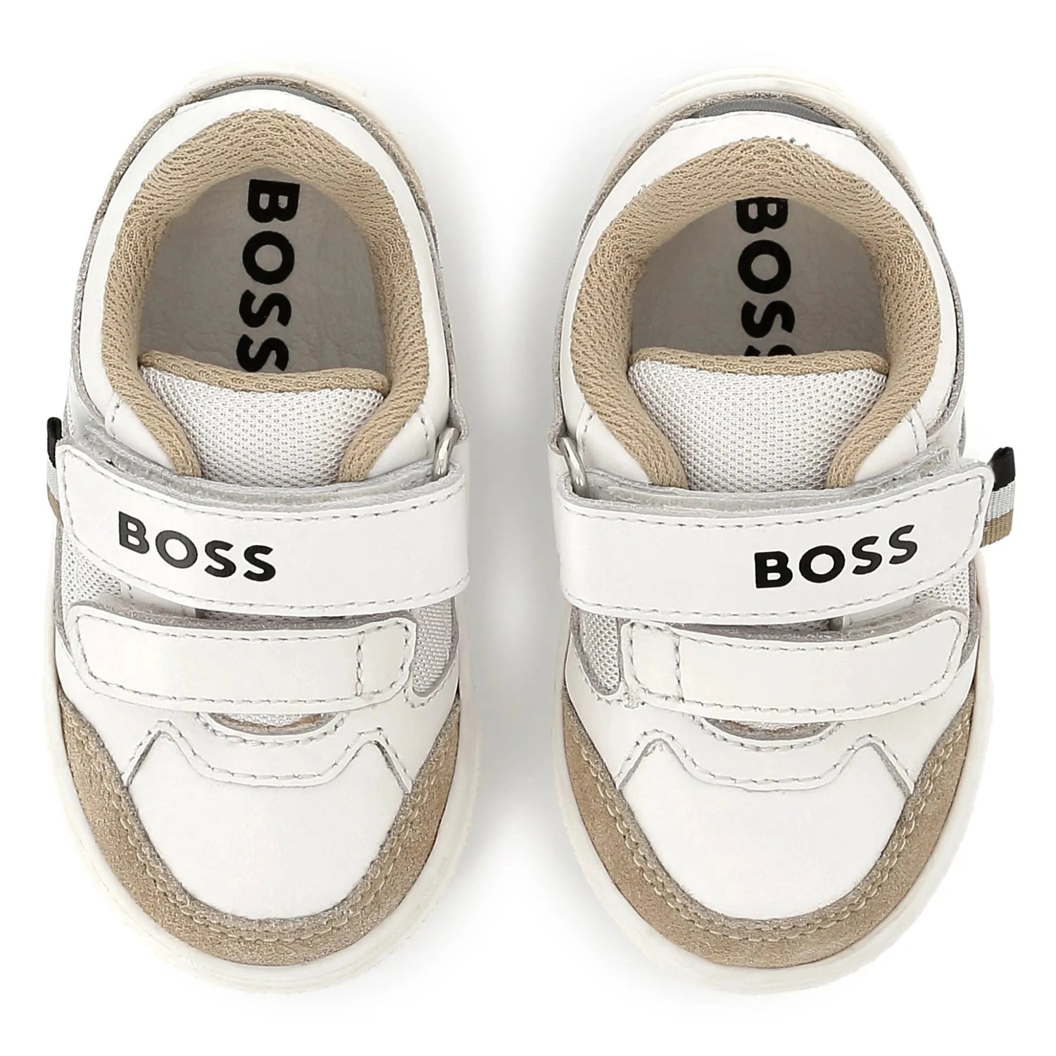 Hugo Boss White Camel  Velcro Sneaker J52163