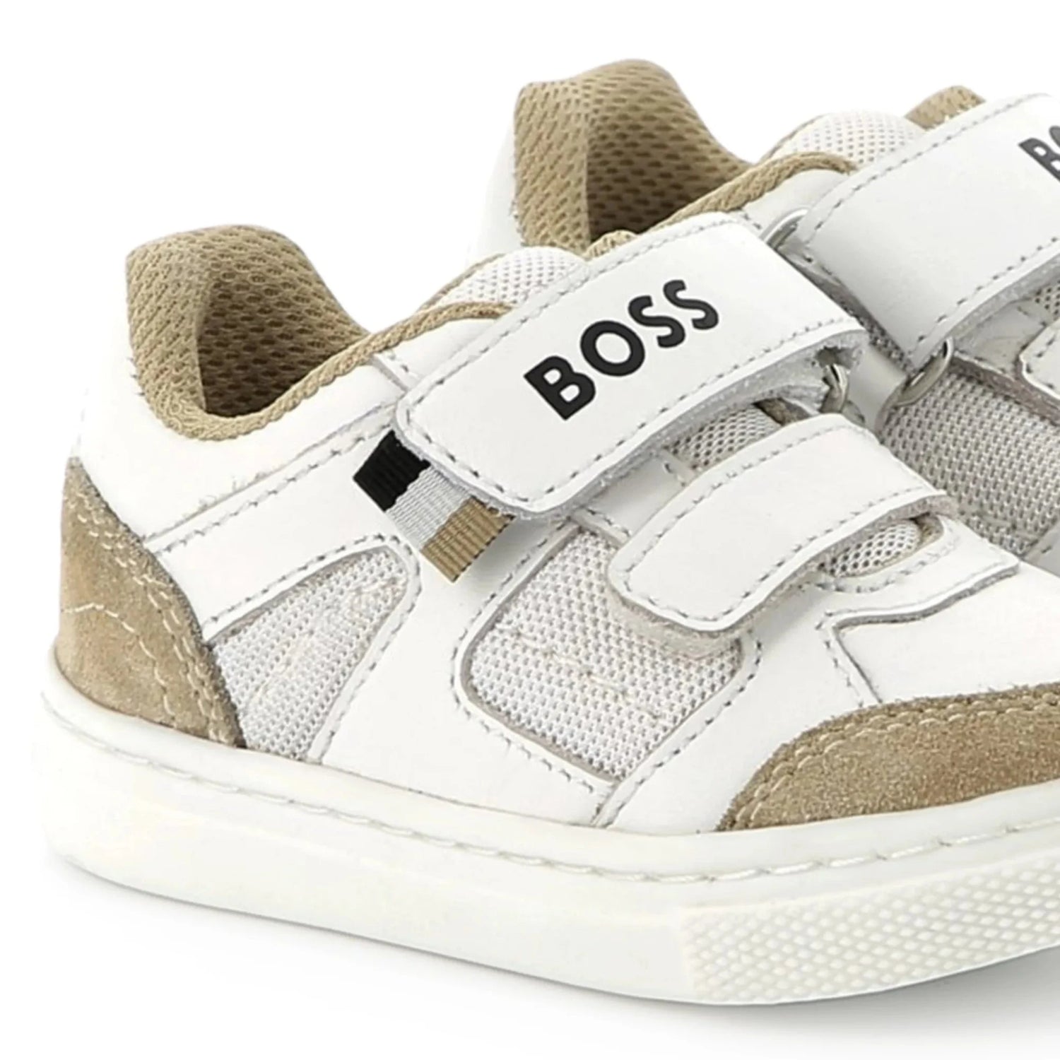 Hugo Boss White Camel  Velcro Sneaker J52163