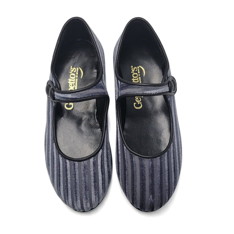 Geppettos Slate Velvet Mary Jane GP0582