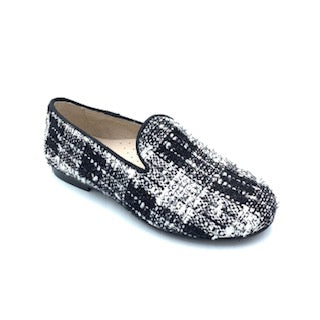 Hoo Black White Plaid Loafer 3071/3062