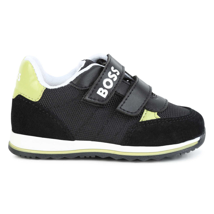 Hugo Boss Black & Green Velcro Sneaker J09201