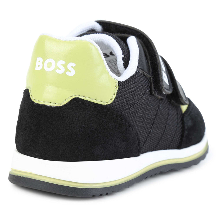 Hugo Boss Black & Green Velcro Sneaker J09201