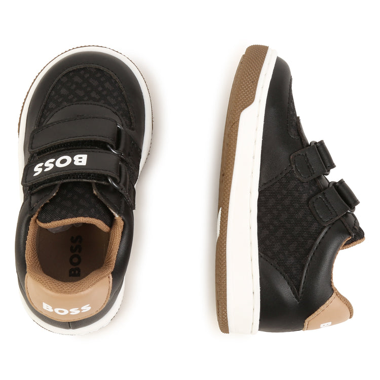 Hugo Boss Black Tan Velcro Sneaker J09206