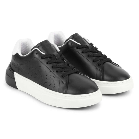 Hugo Boss Black Embossed Lace Sneaker J29357