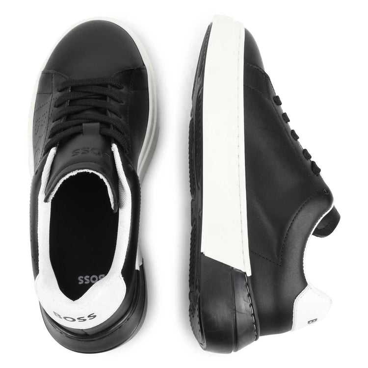 Hugo Boss Black Embossed Lace Sneaker J29357