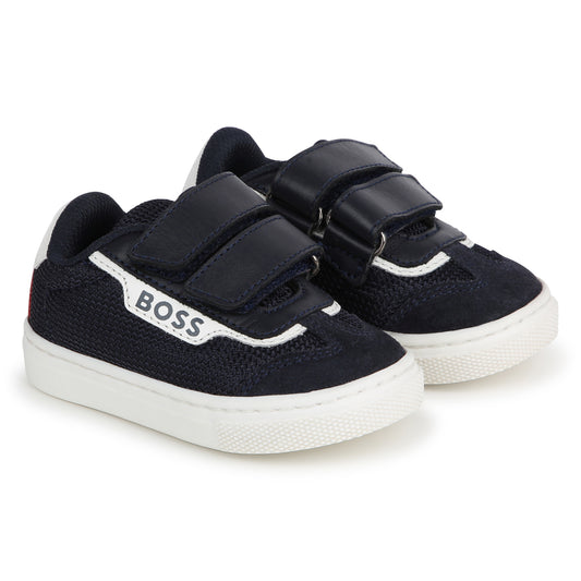 Hugo Boss Navy Mesh Velcro Sneaker J50874