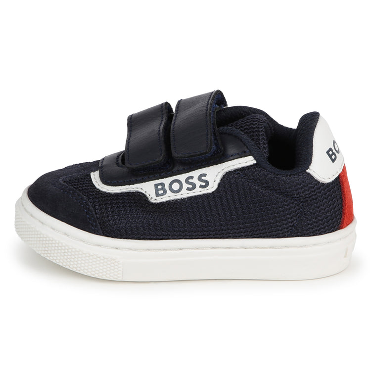 Hugo Boss Navy Mesh Velcro Sneaker J50874