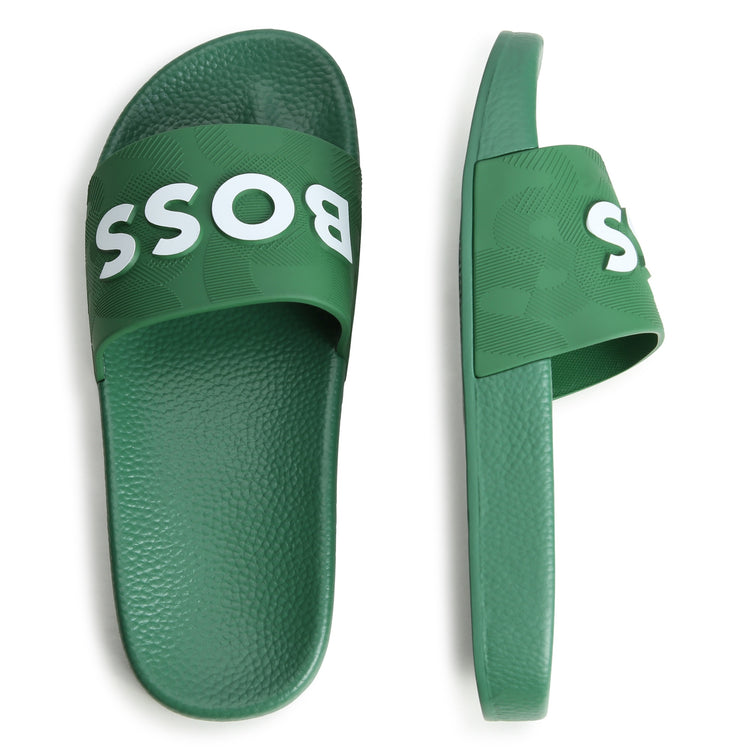 Hugo Boss Khaki Green Slides J50879