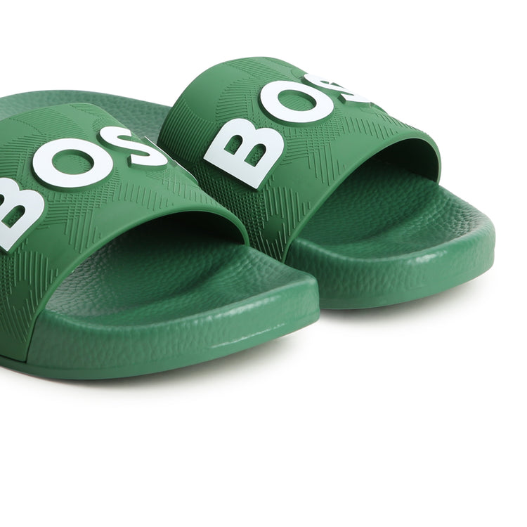 Hugo Boss Khaki Green Slides J50879