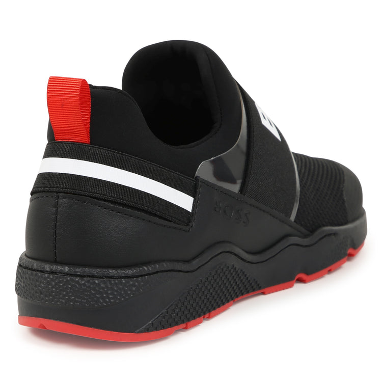 Hugo Boss Black Red Mesh Slip on Sneaker J51308