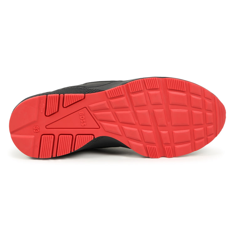 Hugo Boss Black Red Mesh Slip on Sneaker J51308