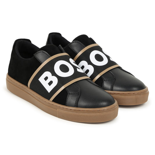 Hugo Boss Black Tan Slip on Sneaker J51312